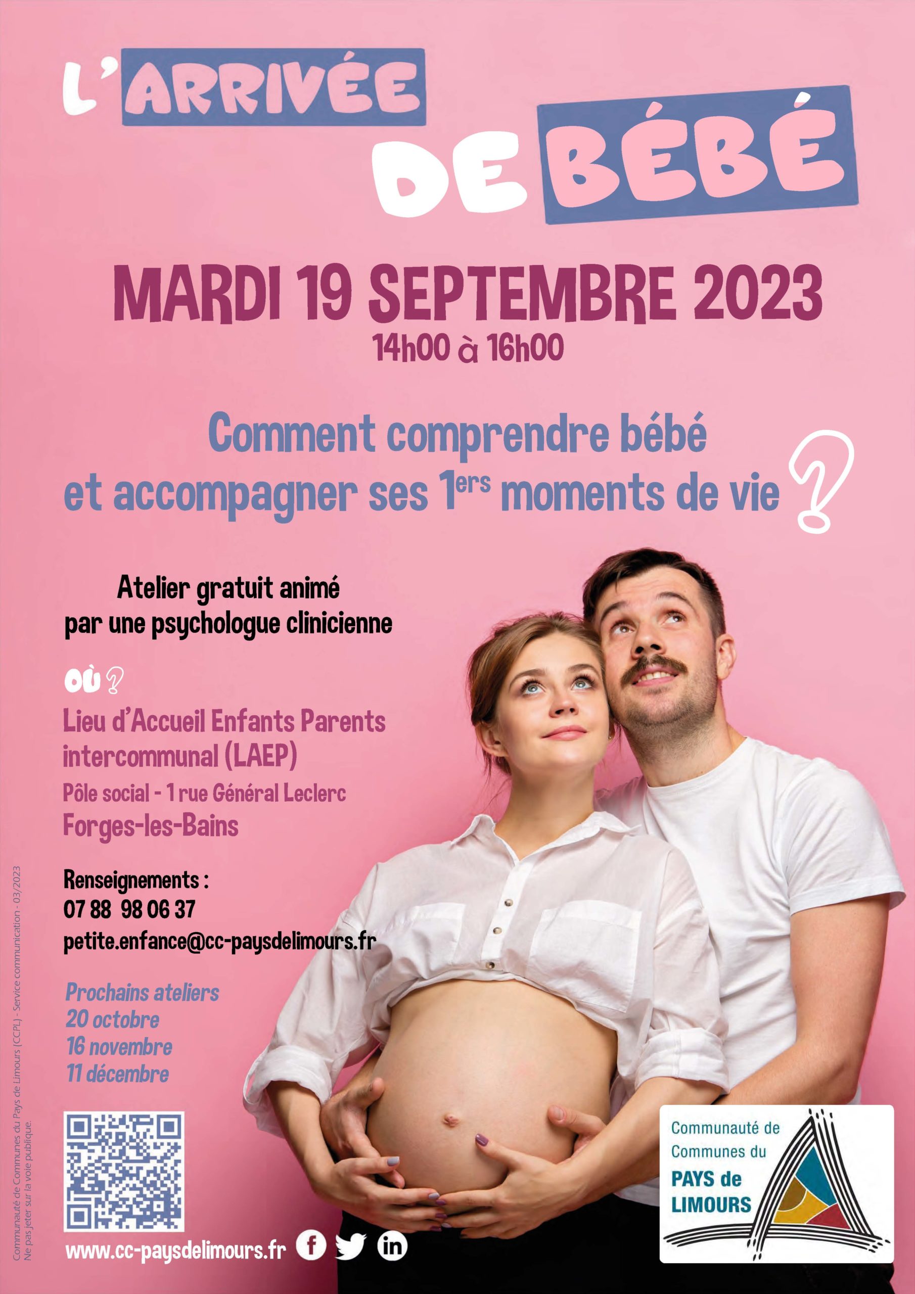 ATELIERS "BÉBÉ ARRIVE" : Comment comprendre bébé et accompagner ses 1ers moments de vie ?