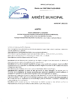 ARRETE 2023-21 DEPOT SAUVAGE – Abrogation du 2284-20