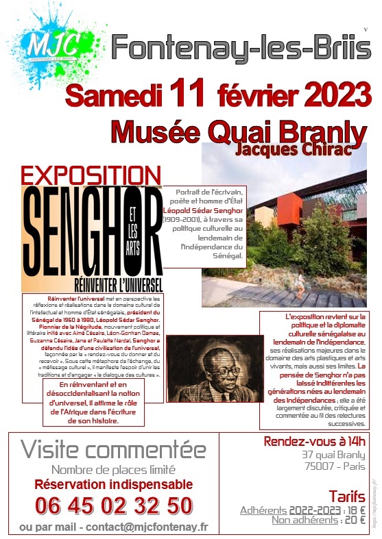 Exposition SENGHOR au musée du Quai Branly