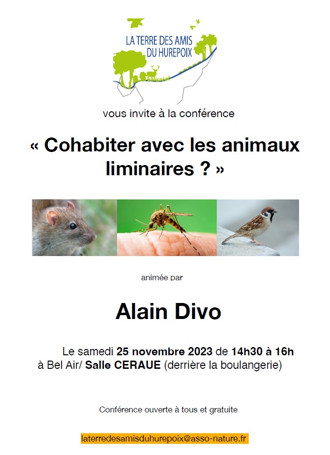 Conférence : Cohabiter avec les animaux liminaires ?