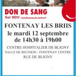 DON DE SANG - CENTRE HOSPITALIER DE BLIGNY