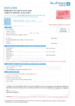 Formulaire de demande de carte de bus 2025_2026
