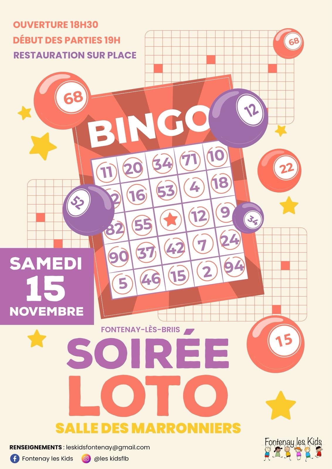 Loto de l'association Fontenay les Kids