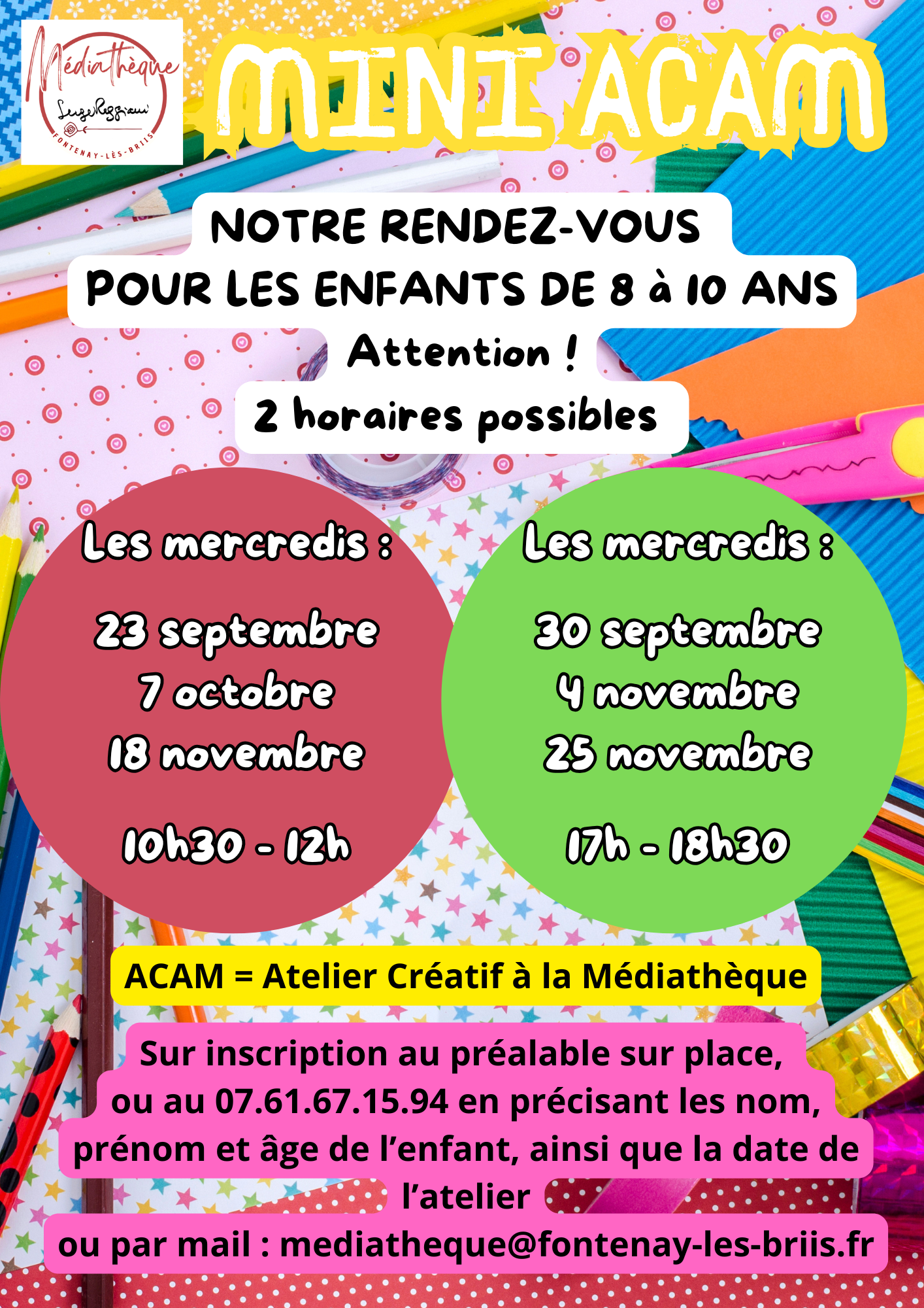Mini ACAM - Ateliers Créatifs