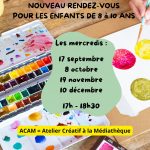 Mini ACAM - Mini Ateliers Créatifs Ados à la Médiathèque