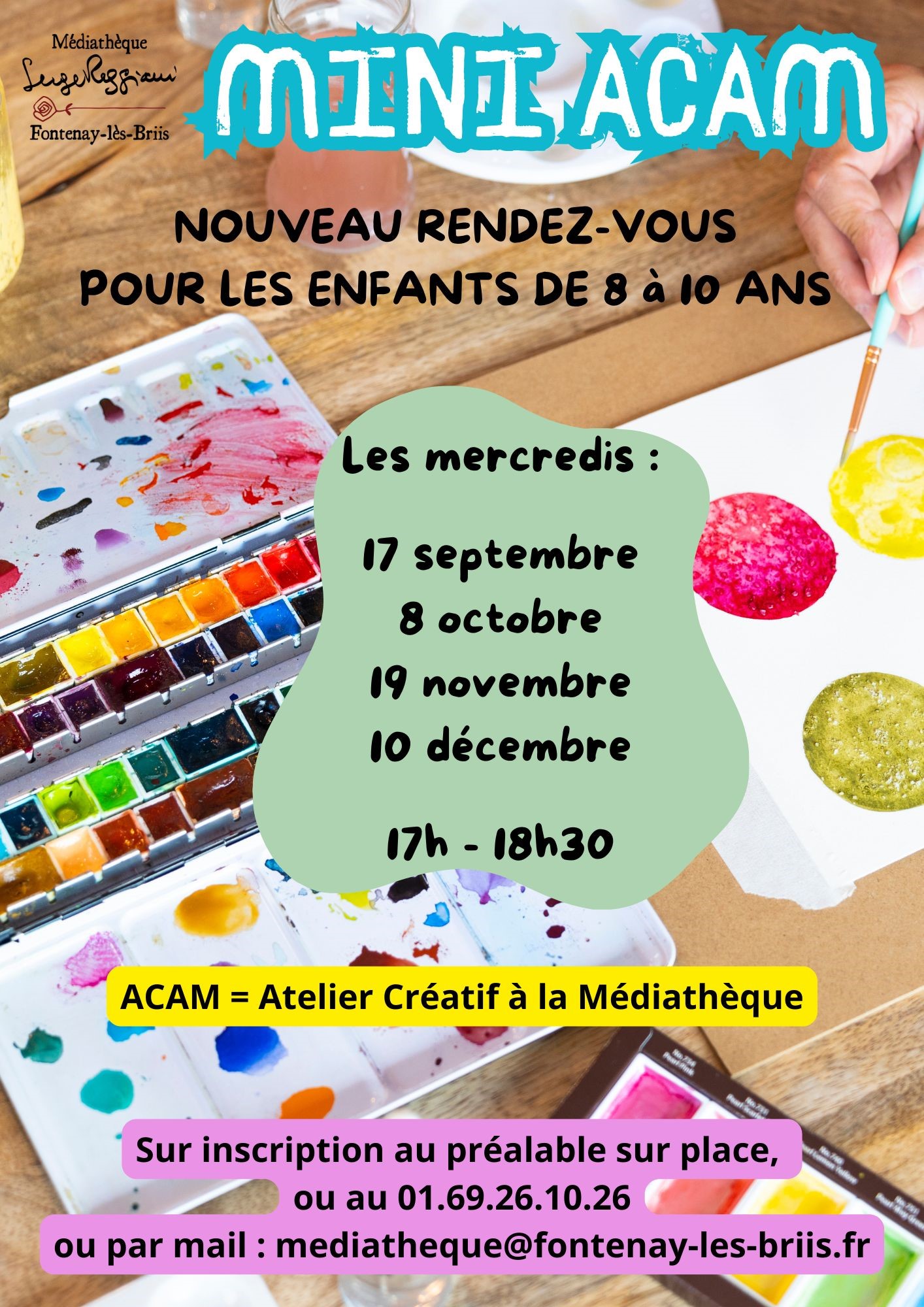 Mini ACAM - Mini Ateliers Créatifs Ados à la Médiathèque
