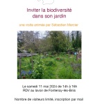 Inviter la biodiversité dans son jardin