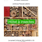 Atelier de construction d'un hôtel à insectes