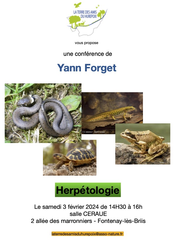 Conférence Herpétologie : serpents, reptiles et amphibiens. ANNULÉE