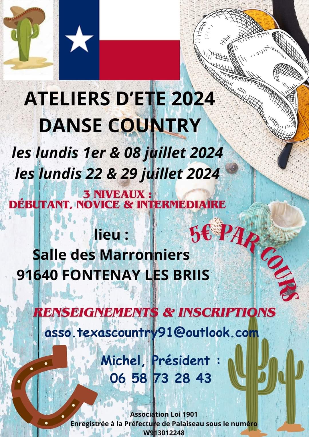 Atelier d'été 2024 Danse Country