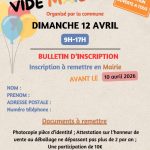 Vide maison inscription