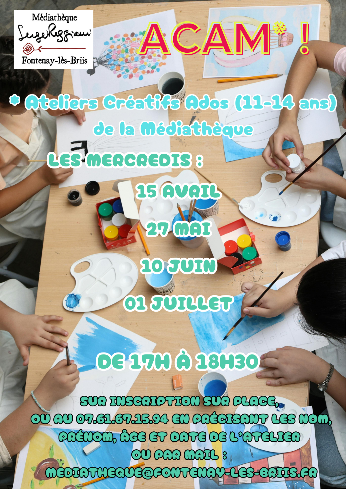 ACAM - Ateliers Créatifs Ados de la Médiathèque