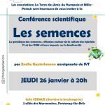 Conférence scientifique "Les semences" par Émilie KUNTSCHMANN