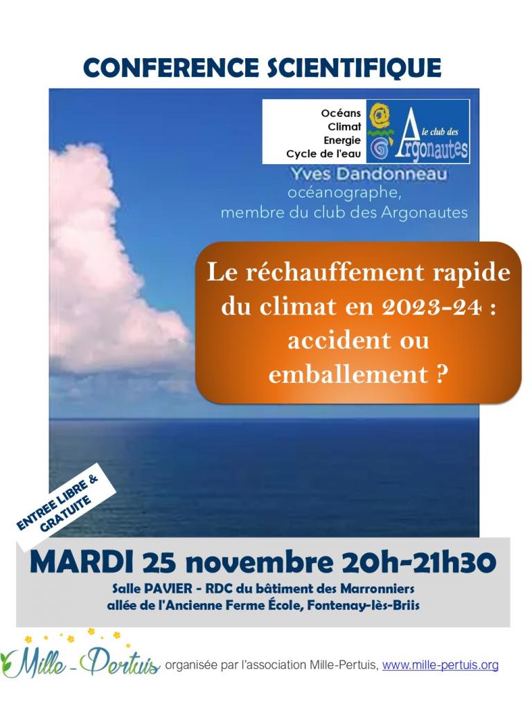 Conférence scientifique réchauffement climatique