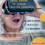 Les Ainés testent le casque de réalité virtuelle