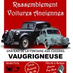 Rassemblement de voitures anciennes avec la participation des Bielles de Fontenay