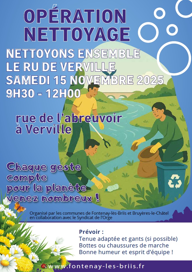 Opération nettoyage Ru de Verville