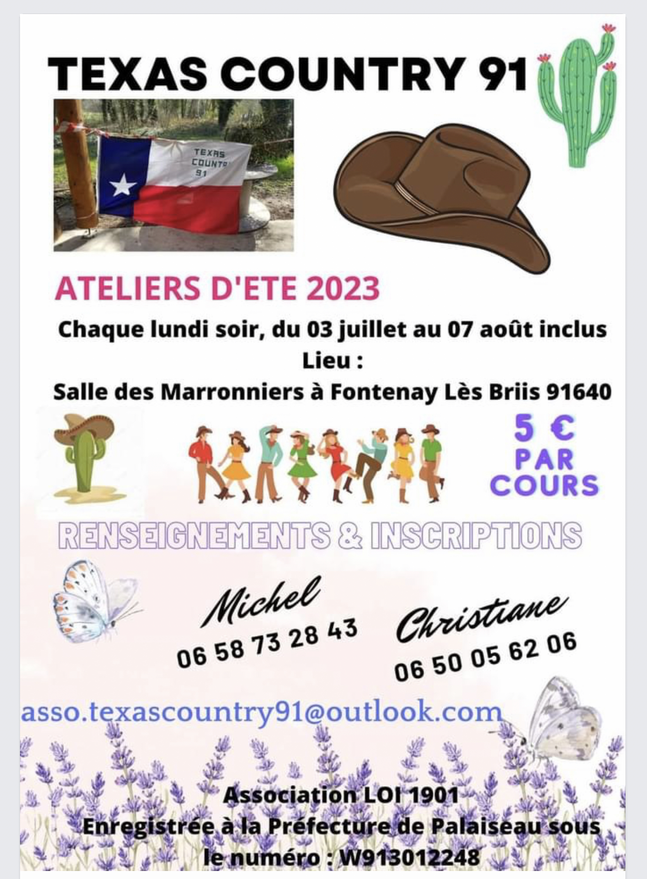 Texas Country 91 - Ateliers d'été 2023