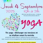 Stage YOGA avant rentrée